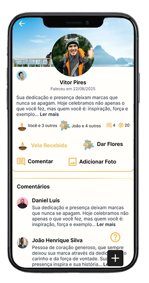 Lápide digital completa